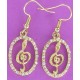 ER  3000 Treble Clef Earrings OUT OF STOCK